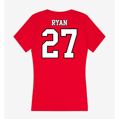 Maryland - NCAA Baseball : Brayden Ryan - Women's V-Neck T-Shirt-1