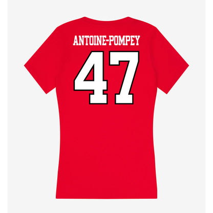 Maryland - NCAA Football : Sebastian Antoine-Pompey - Women's V-Neck T-Shirt-1