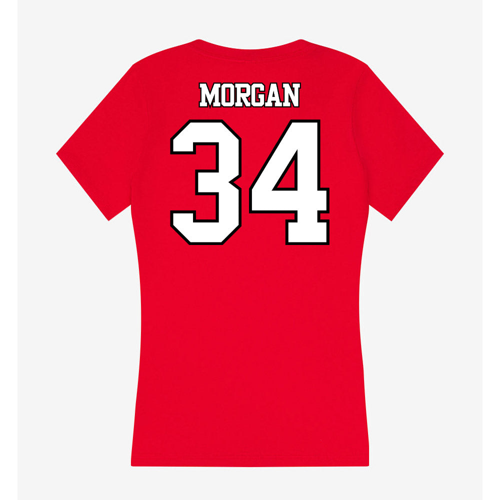 Maryland - NCAA Baseball : Jake Morgan - Women's V-Neck T-Shirt-1