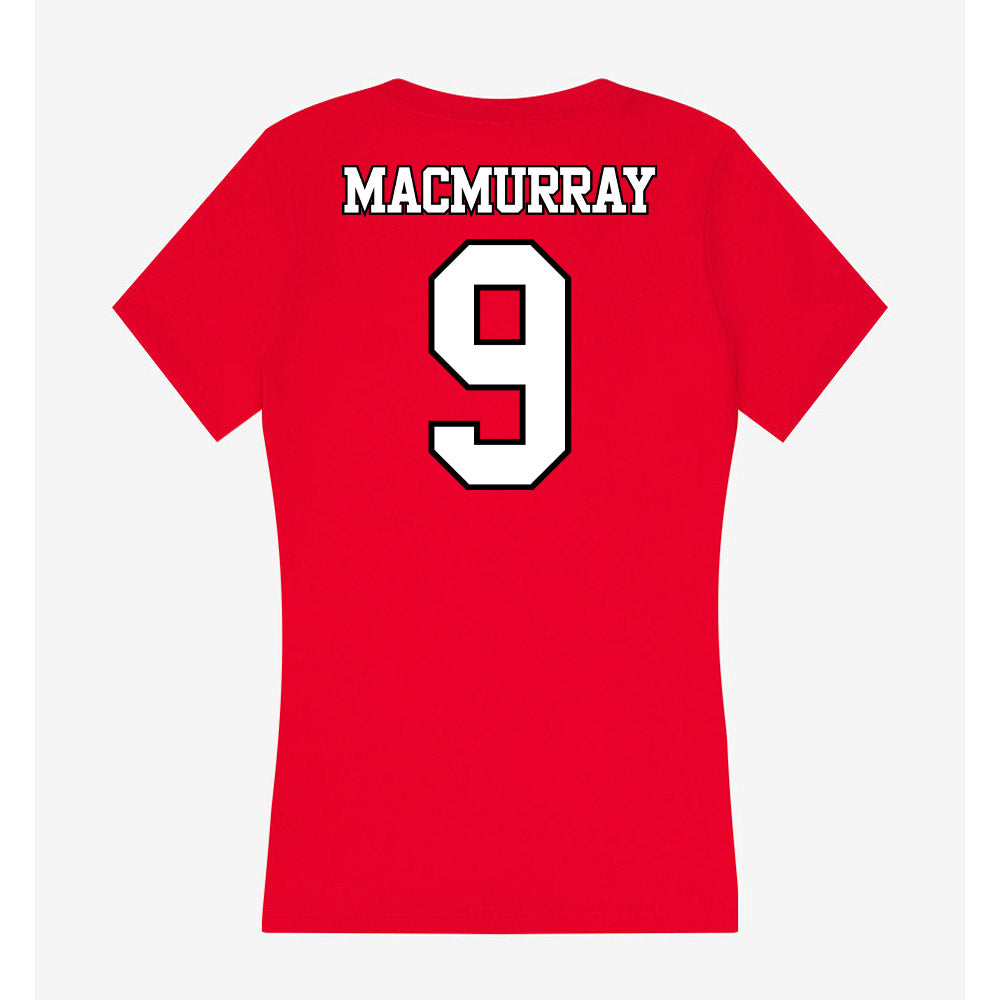 Maryland - NCAA Women's Lacrosse : Megan MacMurray - Women's V-Neck T-Shirt-1
