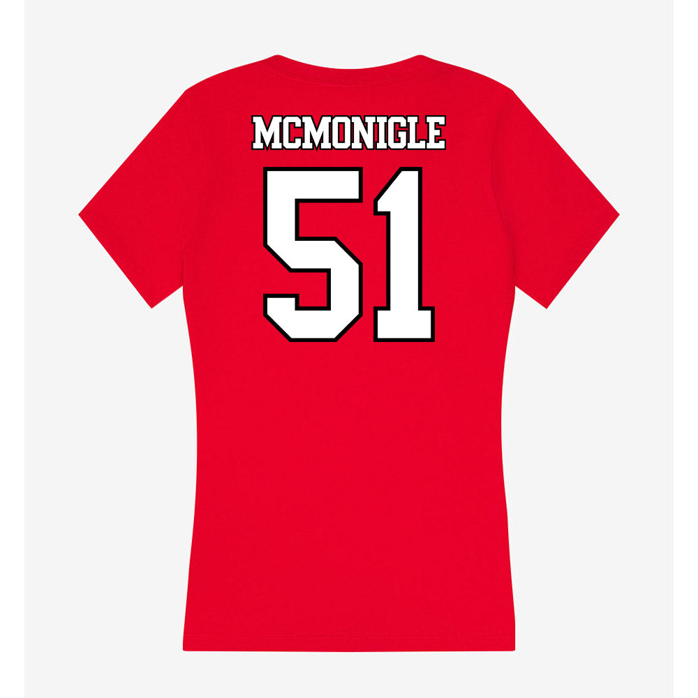 Maryland - NCAA Football : Michael McMonigle - Women's V-Neck T-Shirt-1