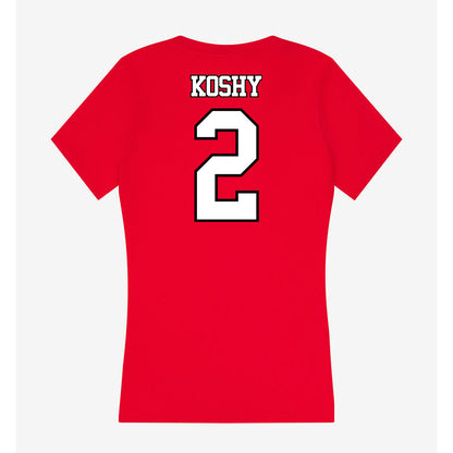 Maryland - NCAA Baseball : Andrew Koshy - Women's V-Neck T-Shirt-1