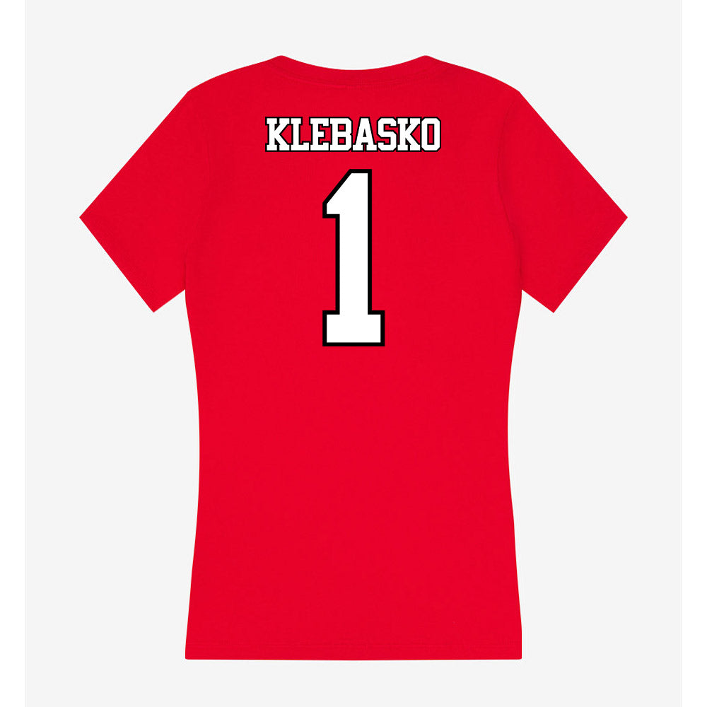 Maryland - NCAA Women's Field Hockey : Alyssa Klebasko - Women's V-Neck T-Shirt-1