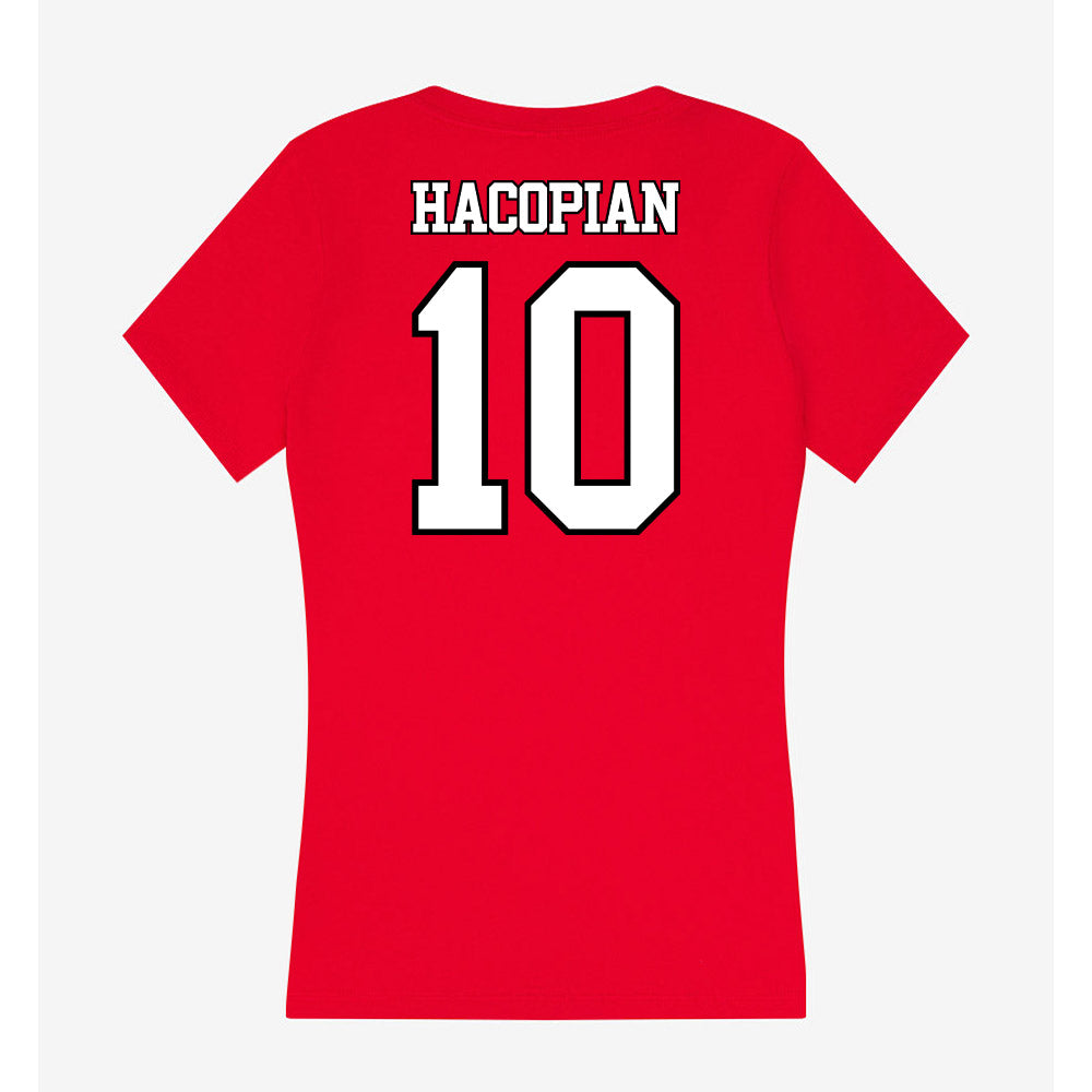 Maryland - NCAA Baseball : Chris Hacopian - Women's V-Neck T-Shirt-1