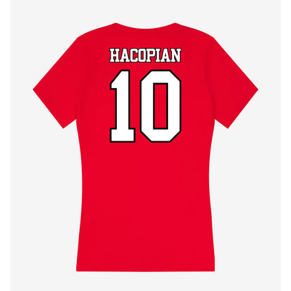 Maryland - NCAA Baseball : Chris Hacopian - Women's V-Neck T-Shirt-1