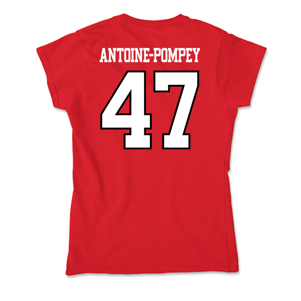 Maryland - NCAA Football : Sebastian Antoine-Pompey - Soft Style Women’s T-Shirt-1