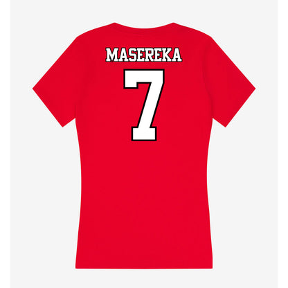 Maryland - NCAA Men's Soccer : Sadam Masereka - Women's V-Neck T-Shirt-1