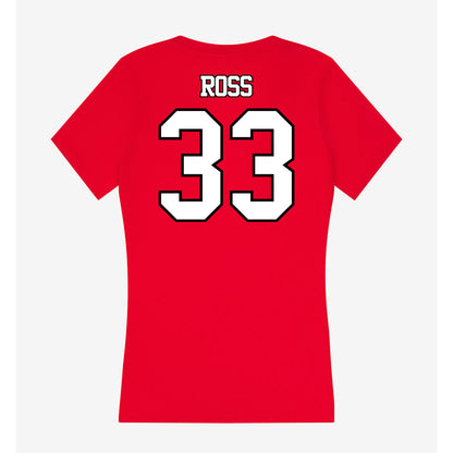 Maryland - NCAA Women's Lacrosse : Caroline Ross - Women's V-Neck T-Shirt-1