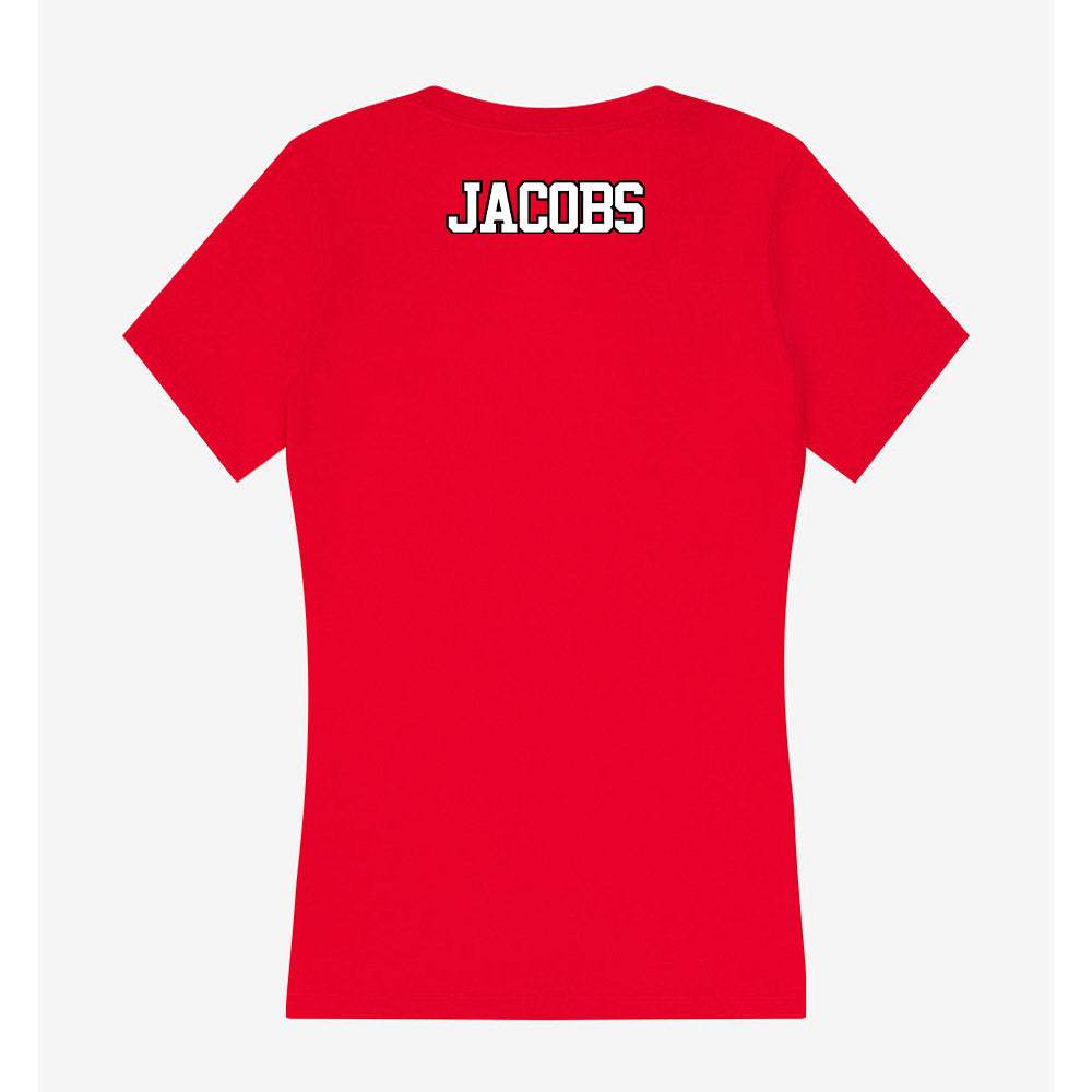 Maryland - NCAA Wrestling : Luke Jacobs - Women's V-Neck T-Shirt-1