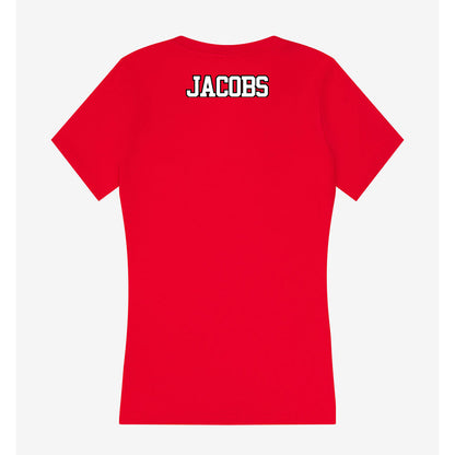 Maryland - NCAA Wrestling : Luke Jacobs - Women's V-Neck T-Shirt-1