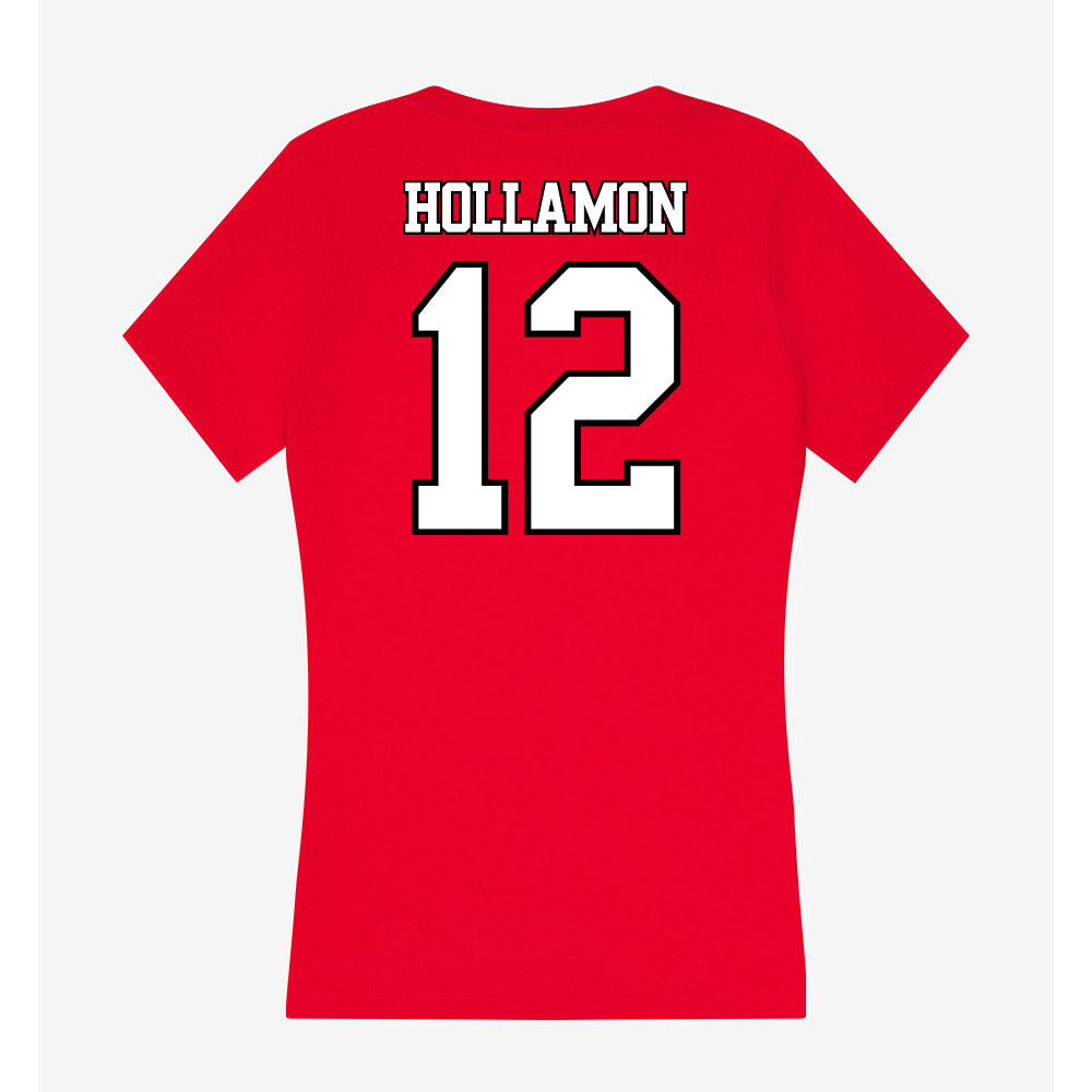 Maryland - NCAA Women's Field Hockey : Josie Hollamon - Women's V-Neck T-Shirt-1