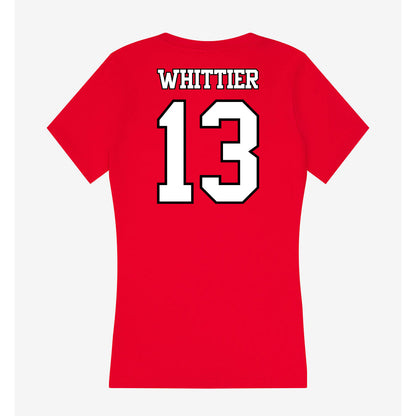 Maryland - NCAA Men's Lacrosse : Zach Whittier - Women's V-Neck T-Shirt-1