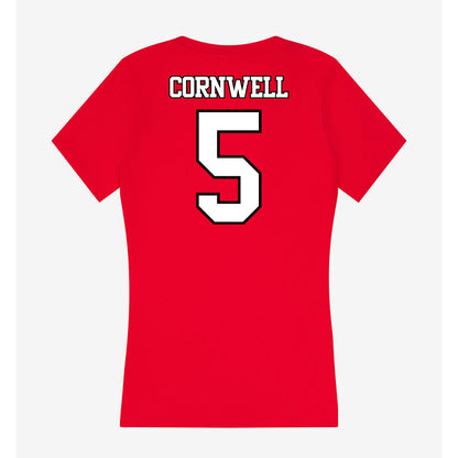 Maryland - NCAA Softball : Caitlyn Cornwell - Women's V-Neck T-Shirt-1