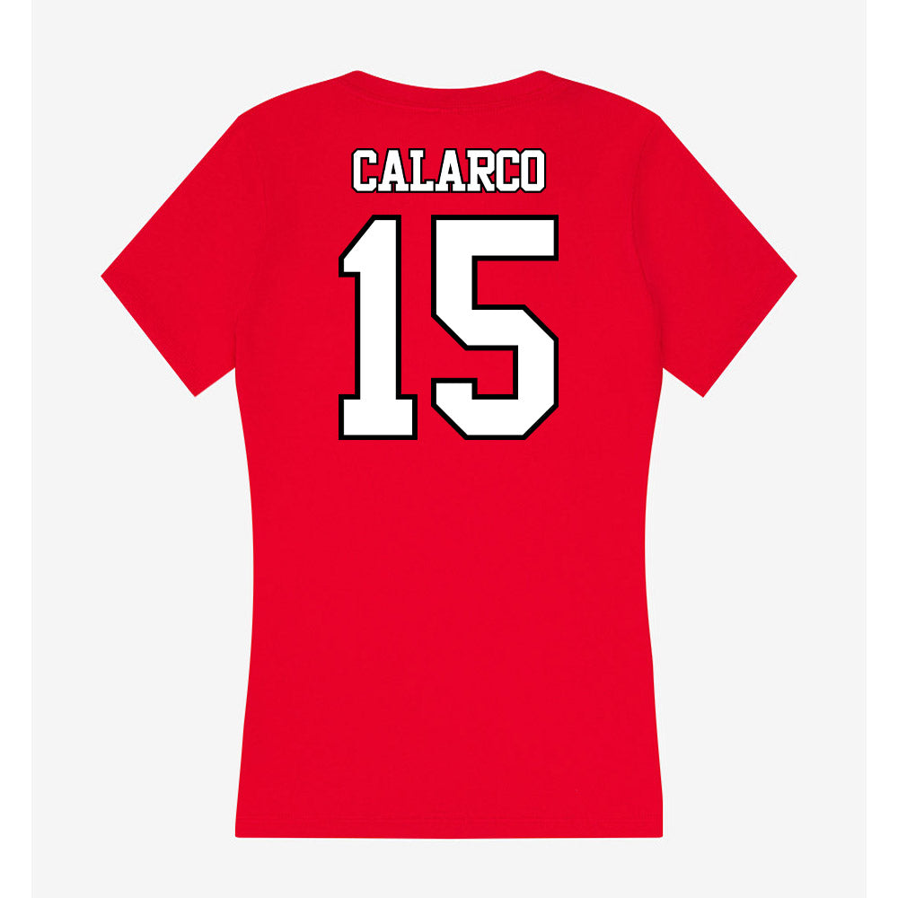 Maryland - NCAA Baseball : Alex Calarco - Women's V-Neck T-Shirt-1