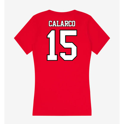 Maryland - NCAA Baseball : Alex Calarco - Women's V-Neck T-Shirt-1