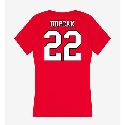 Maryland - NCAA Women's Lacrosse : Lexi Dupcak - Women's V-Neck T-Shirt-1