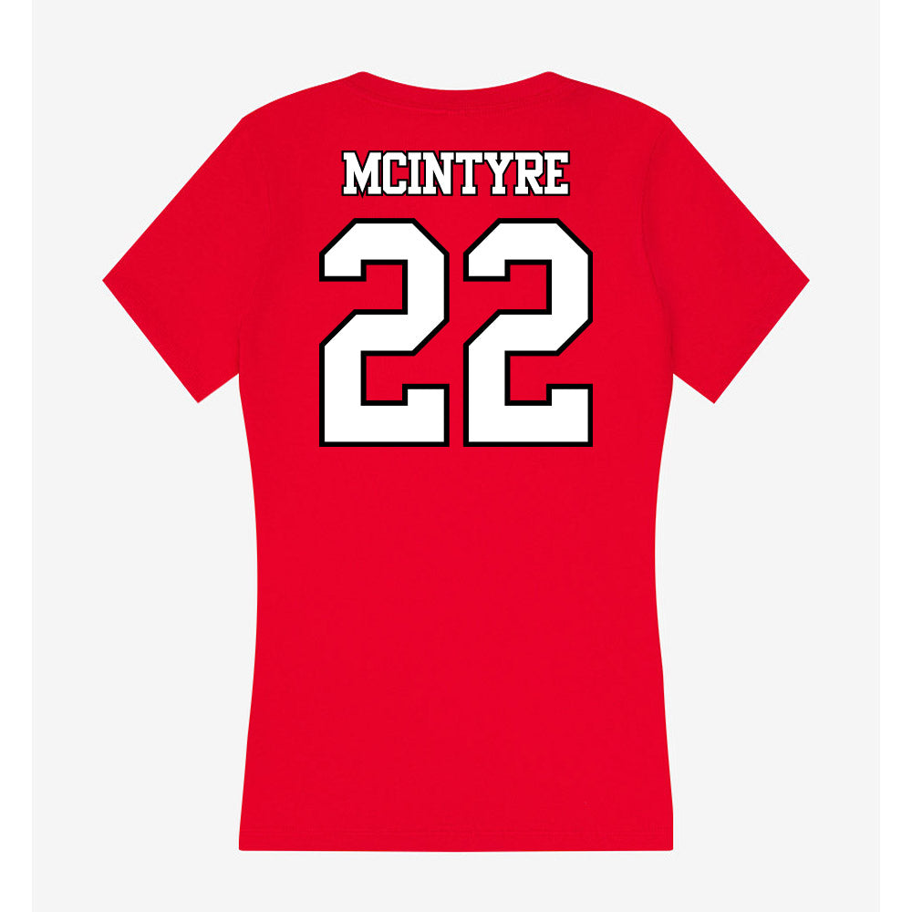 Maryland - NCAA Women's Soccer : Lisa McIntyre - Women's V-Neck T-Shirt-1