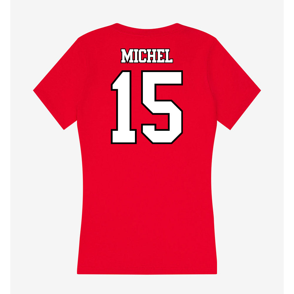 Maryland - NCAA Men's Soccer : Jameson Michel - Women's V-Neck T-Shirt-1