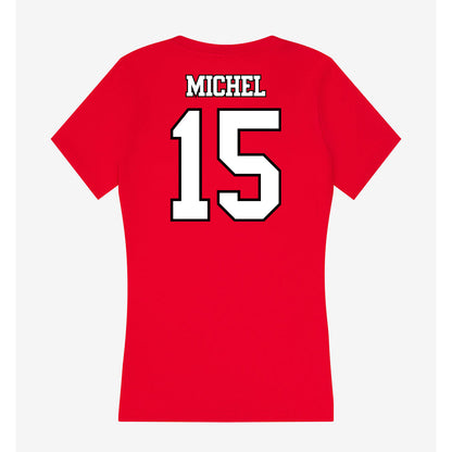 Maryland - NCAA Men's Soccer : Jameson Michel - Women's V-Neck T-Shirt-1