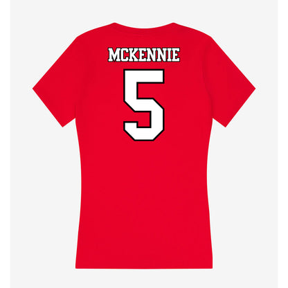 Maryland - NCAA Women's Basketball : Ava McKennie - Women's V-Neck T-Shirt-1