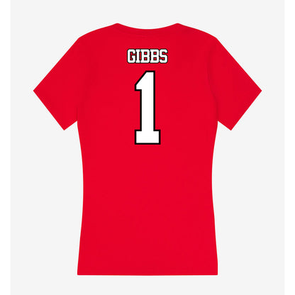 Maryland - NCAA Baseball : Colin Gibbs - Women's V-Neck T-Shirt-1