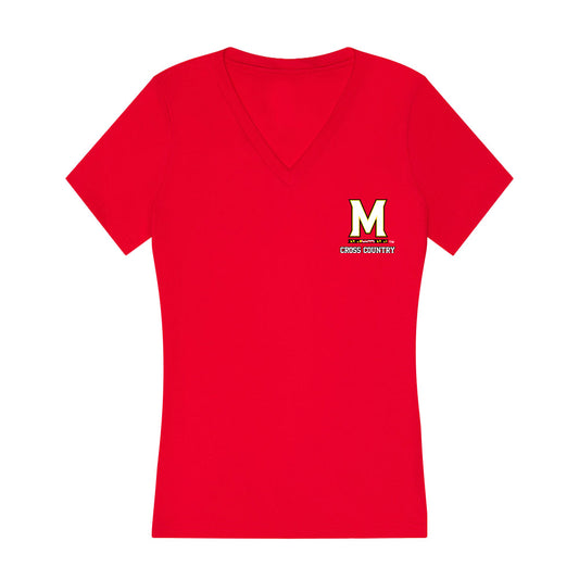 Maryland - NCAA Women's Cross Country : Evelyn Rogers - Women's V-Neck T-Shirt-0