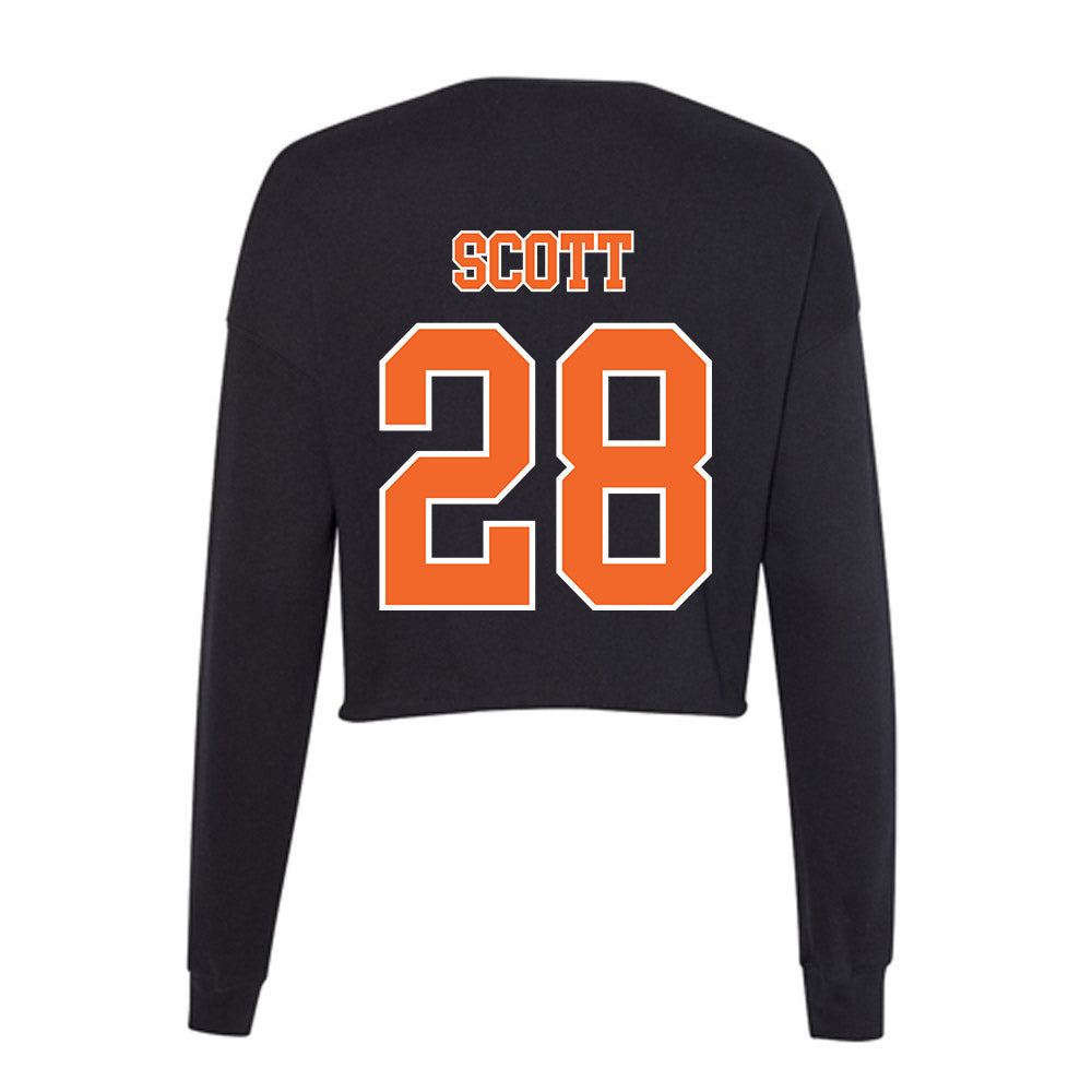 Clemson - NCAA Women's Lacrosse : Teagan Scott - Women's Cropped Crew Fleece-1