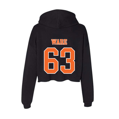 Clemson - NCAA Football : Easton Ware - Women's Crop Fleece Hoodie-1