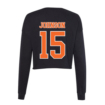 Clemson - NCAA Women's Soccer : Ella Johnson - Women's Cropped Crew Fleece-1