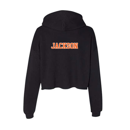 Clemson - NCAA Women's Gymnastics : Eve Jackson - Women's Crop Fleece Hoodie-1