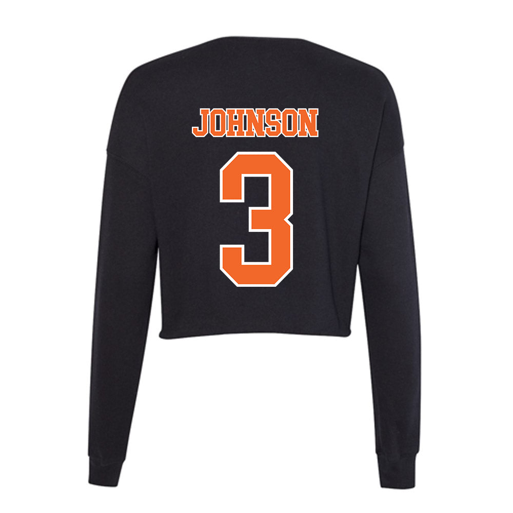 Clemson - NCAA Softball : Kylee Johnson - Women's Cropped Crew Fleece-1