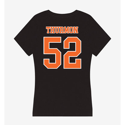 Clemson - NCAA Football : Elyjah Thurmon - Women's V-Neck T-Shirt-1