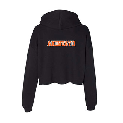 Clemson - NCAA Women's Track & Field : Christianne Akintayo - Women's Crop Fleece Hoodie-1