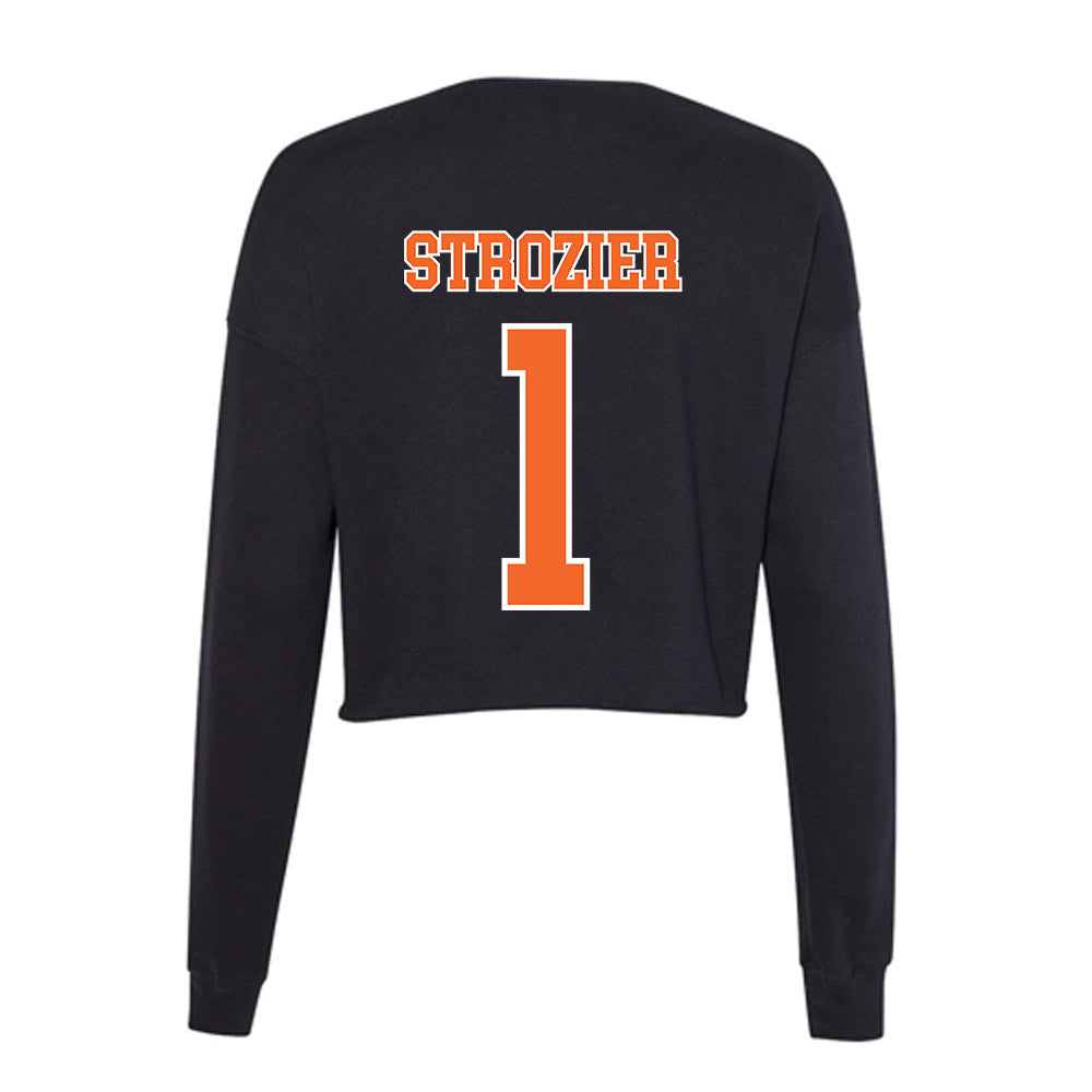 Clemson - NCAA Football : Branden Strozier - Women's Cropped Crew Fleece-1
