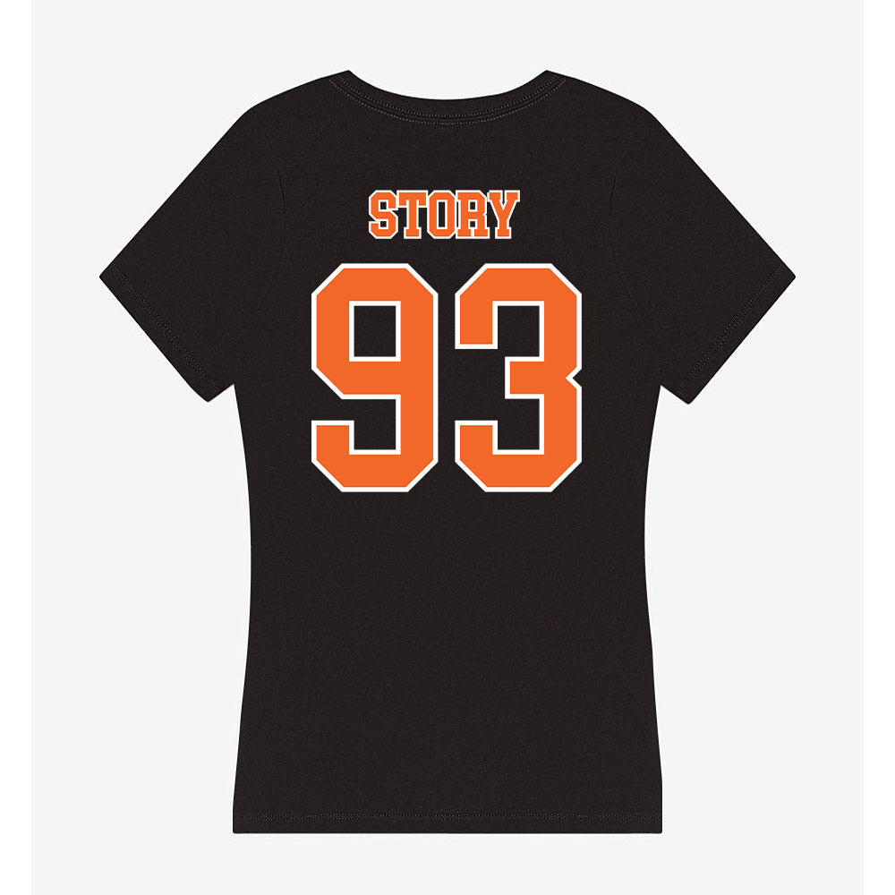 Clemson - NCAA Football : Caden Story - Women's V-Neck T-Shirt-1