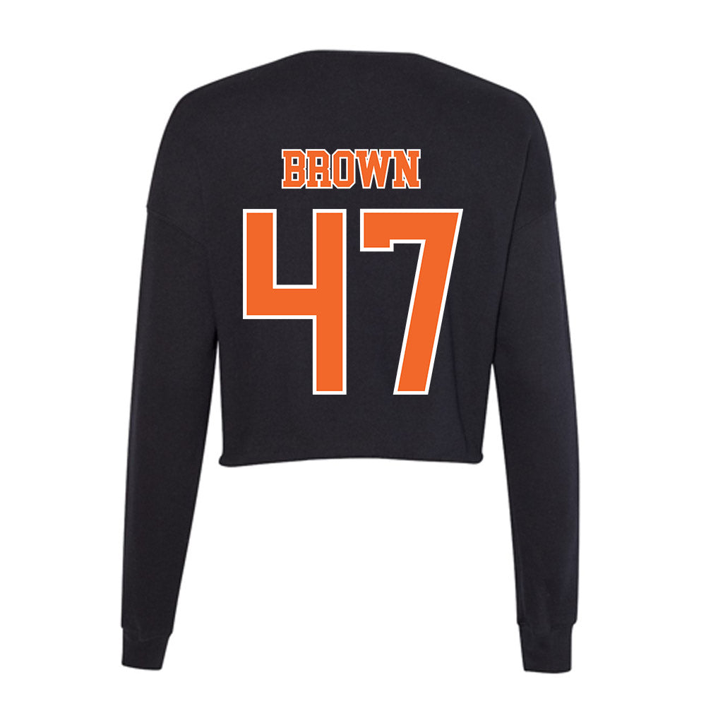 Clemson - NCAA Football : Sammy Brown - Women's Cropped Crew Fleece-1