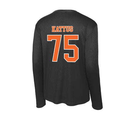 Clemson - NCAA Football : Tucker Kattus - Activewear Long Sleeve T-Shirt-1