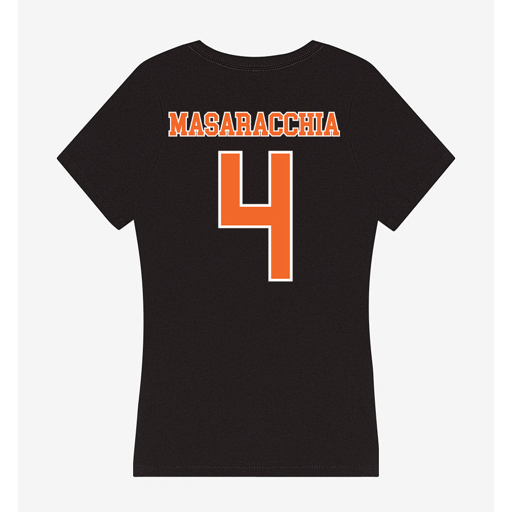 Clemson - NCAA Women's Lacrosse : Paris Masaracchia - Women's V-Neck T-Shirt-1