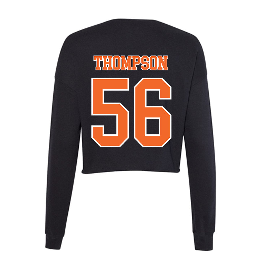 Clemson - NCAA Football : Champ Thompson - Women's Cropped Crew Fleece-1