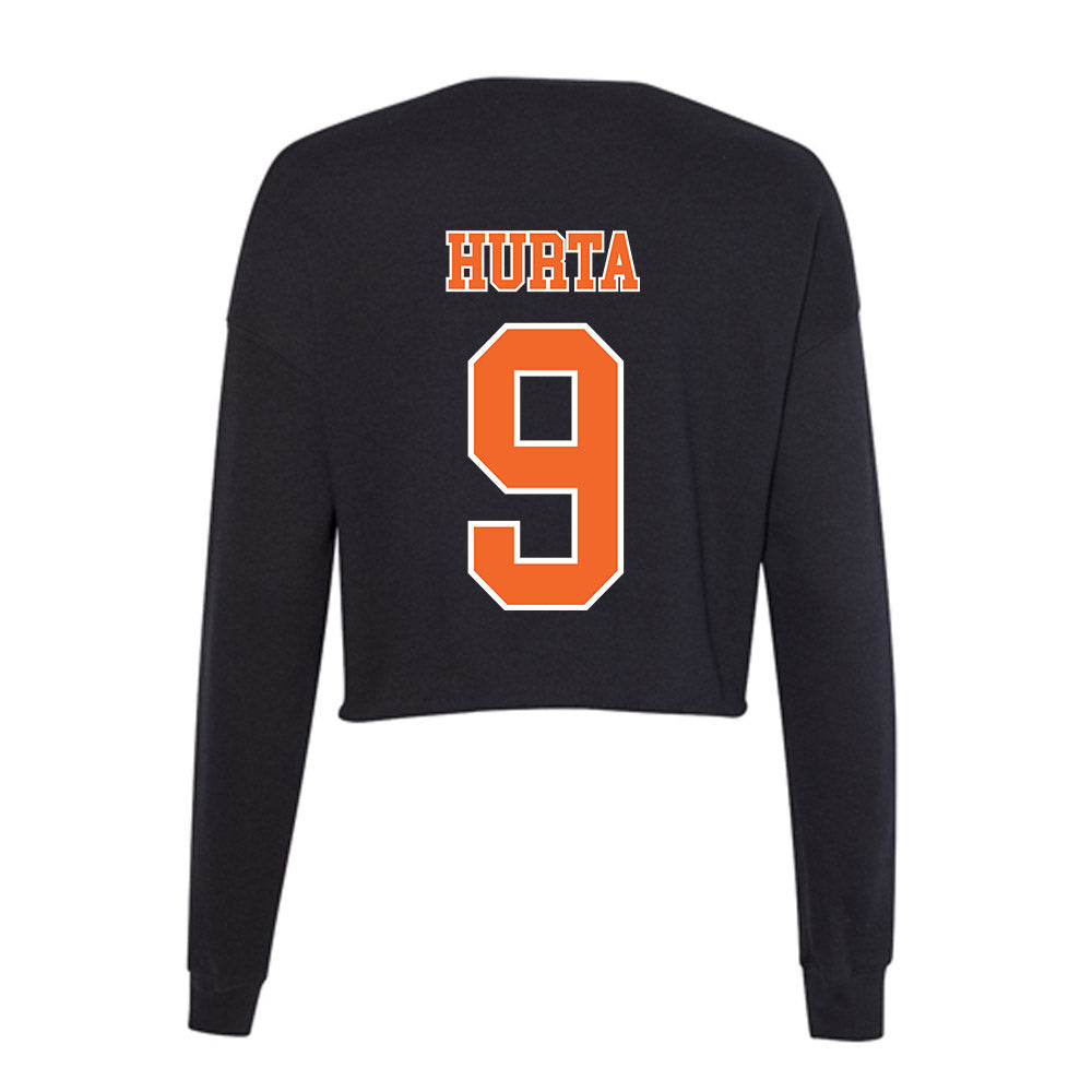 Clemson - NCAA Women's Volleyball : Kathryn Hurta - Women's Cropped Crew Fleece-1