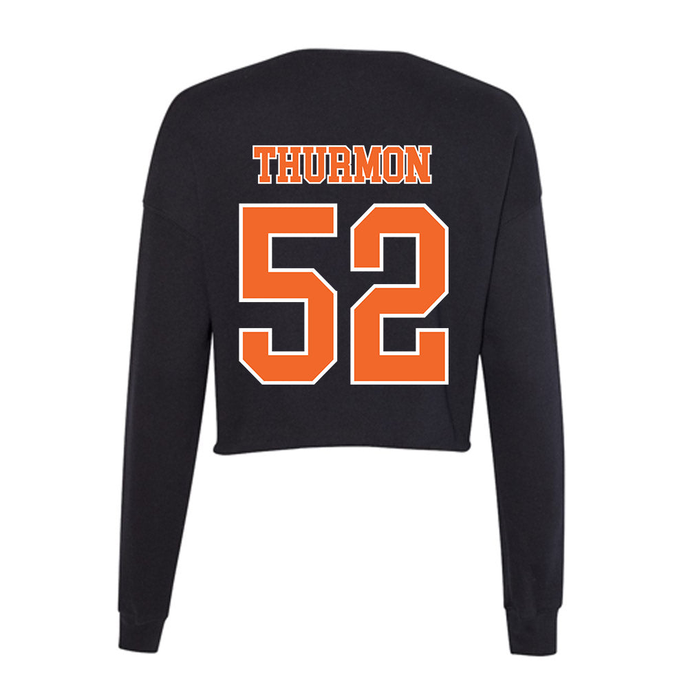 Clemson - NCAA Football : Elyjah Thurmon - Women's Cropped Crew Fleece-1