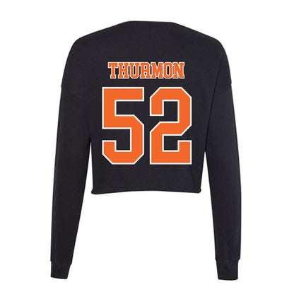 Clemson - NCAA Football : Elyjah Thurmon - Women's Cropped Crew Fleece-1