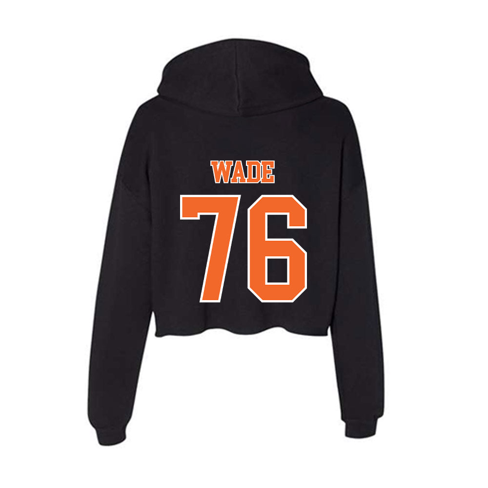 Clemson - NCAA Football : Mason Wade - Women's Crop Fleece Hoodie-1