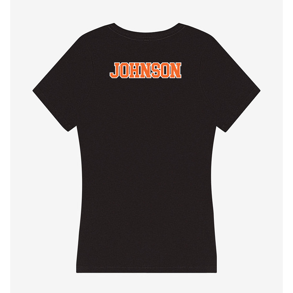 Clemson - NCAA Women's Track & Field : Jessica Johnson - Women's V-Neck T-Shirt-1