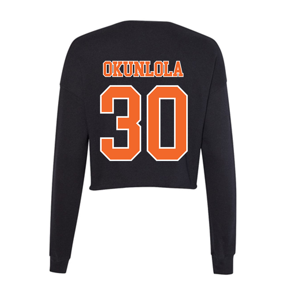 Clemson - NCAA Men's Soccer : Remi Okunlola - Women's Cropped Crew Fleece-1