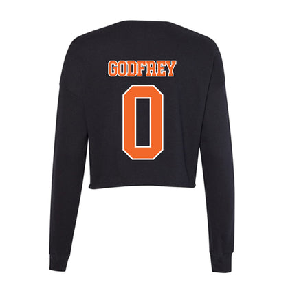 Clemson - NCAA Men's Basketball : RJ Godfrey - Women's Cropped Crew Fleece-1
