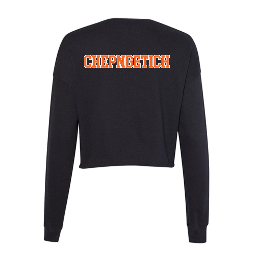 Clemson - NCAA Women's Track & Field : Gladys Chepngetich - Women's Cropped Crew Fleece-1
