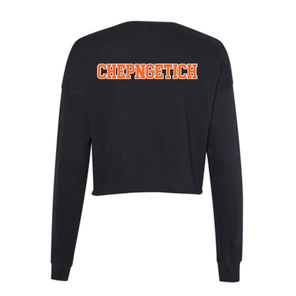 Clemson - NCAA Women's Track & Field : Gladys Chepngetich - Women's Cropped Crew Fleece-1