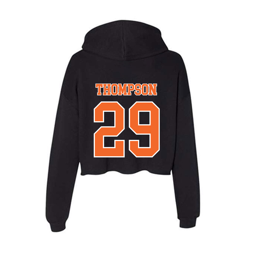 Clemson - NCAA Women's Soccer : Jordan Thompson - Women's Crop Fleece Hoodie-1
