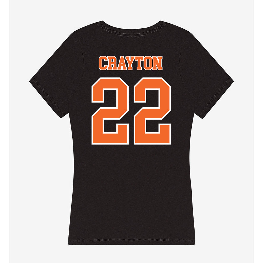 Clemson - NCAA Football : Dee Crayton - Women's V-Neck T-Shirt-1